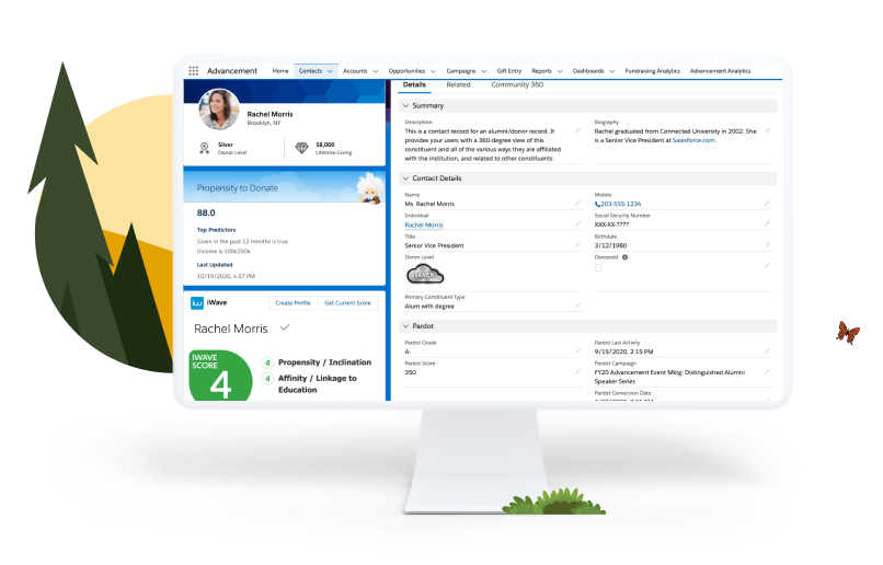 Salesforce.org Education Cloud screenshot: Salesforce.org Education Cloud student details