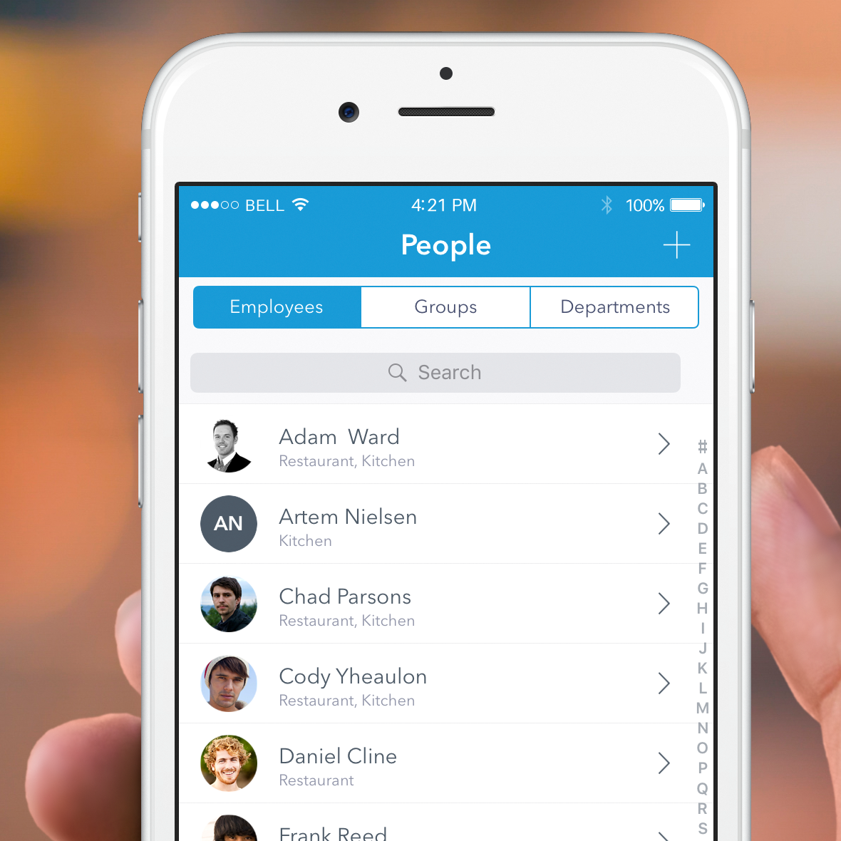 Planday Software - App: Easy access to employee contact information