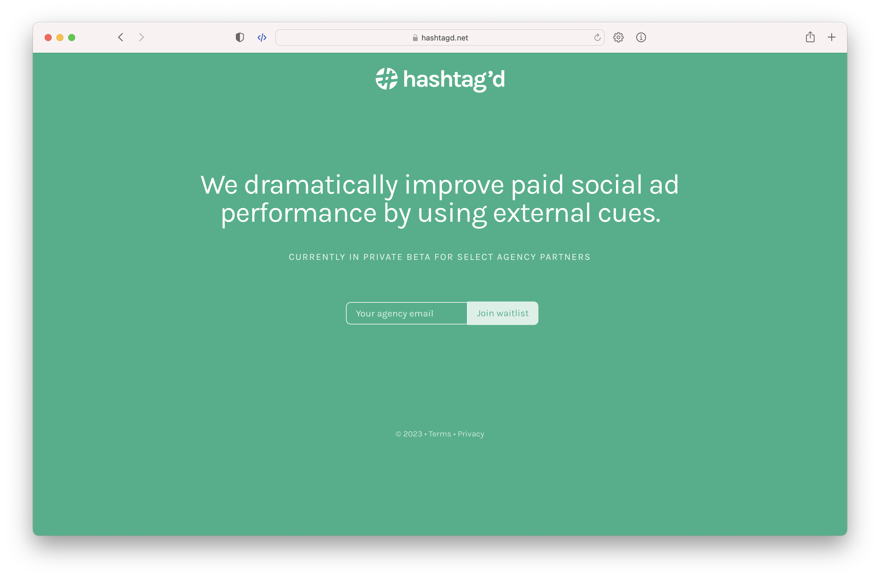 We dramatically improve paid social ad performance by using external cues.