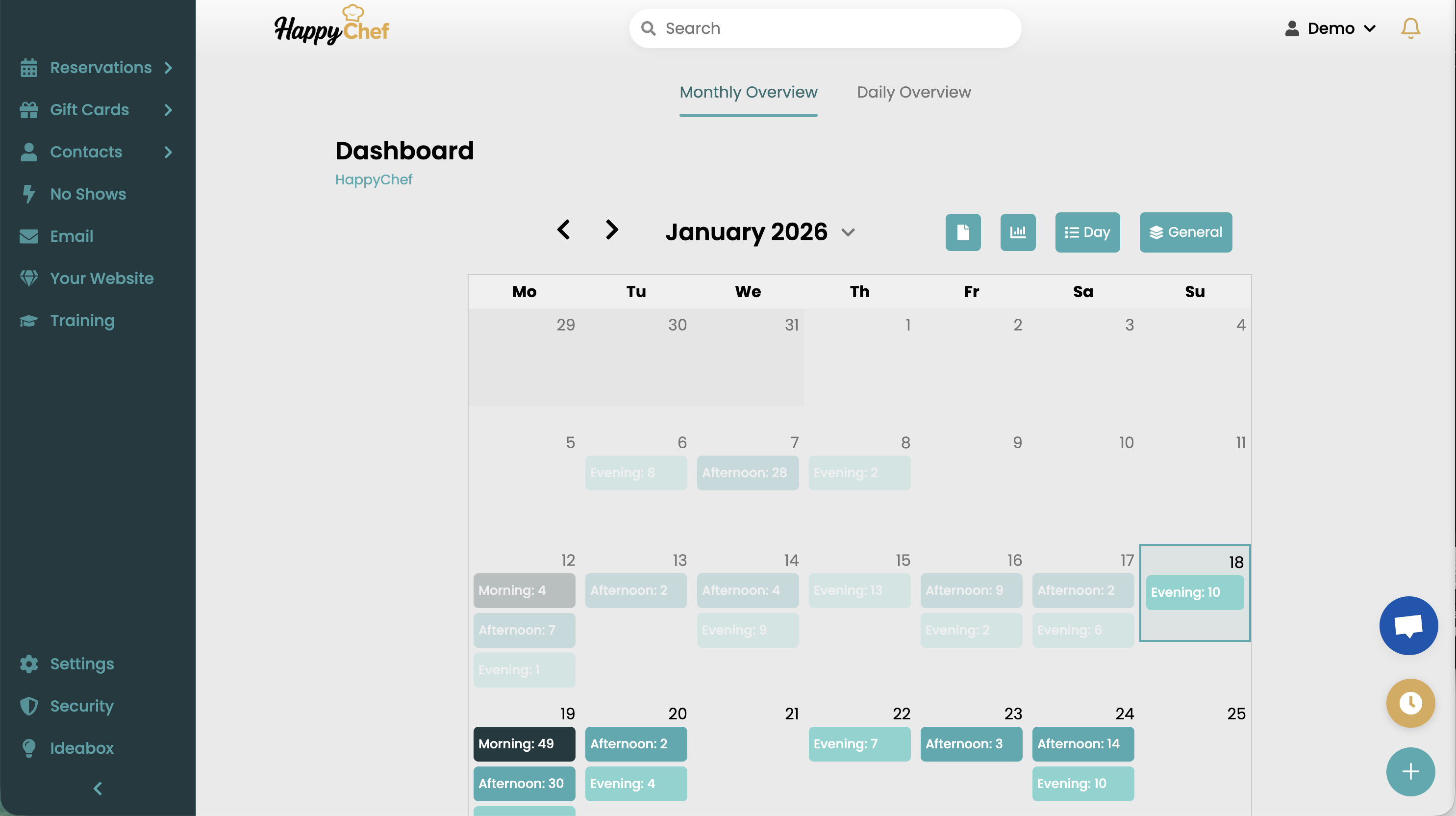 HappyChef screenshot: HappyChef Home screen