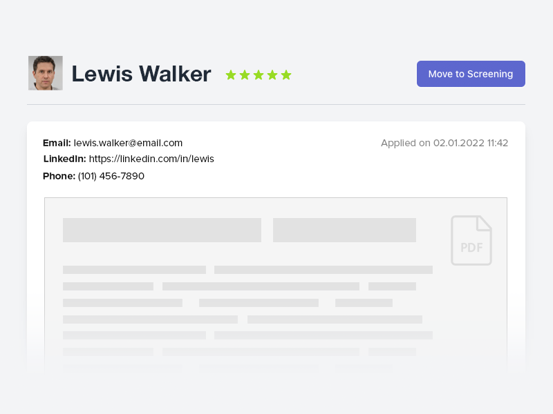 Jobspage Software - Review applicants