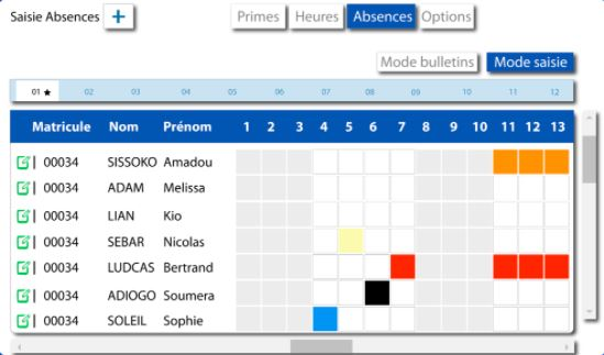 Openpaye Software - Tableau de suivie