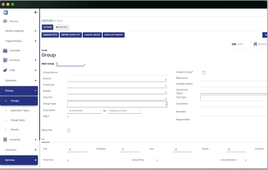 Pigomass screenshot: Pigomass groups
