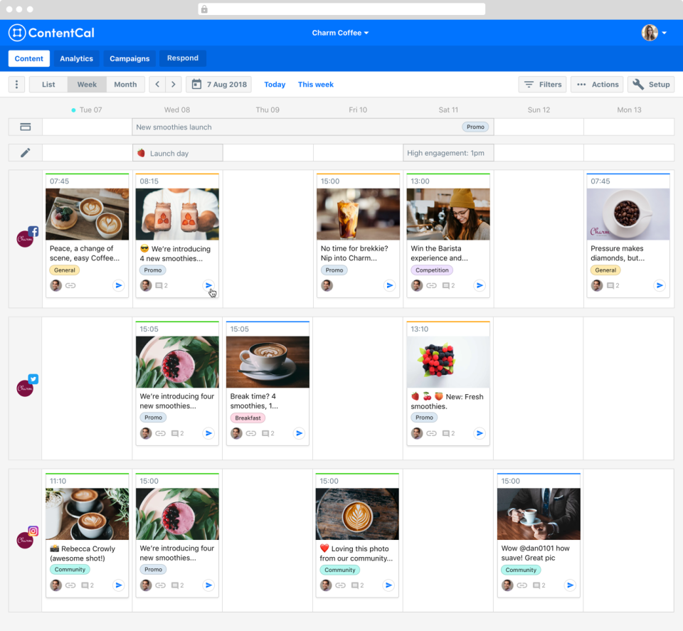 ContentCal Software - ContentCal: Publishing calendar