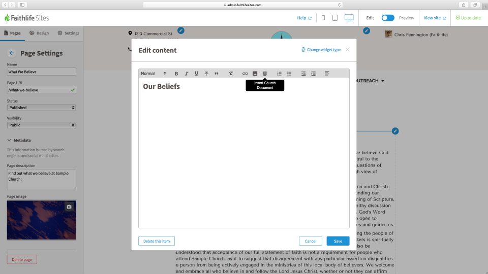 Faithlife Sites Software - 3