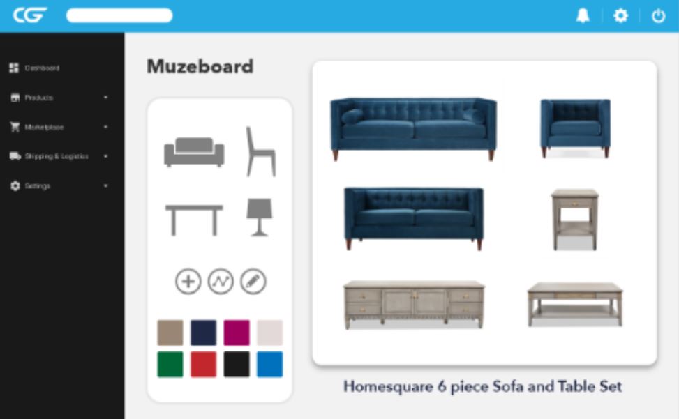 Channel Gate screenshot: Channel Gate Muzeboard