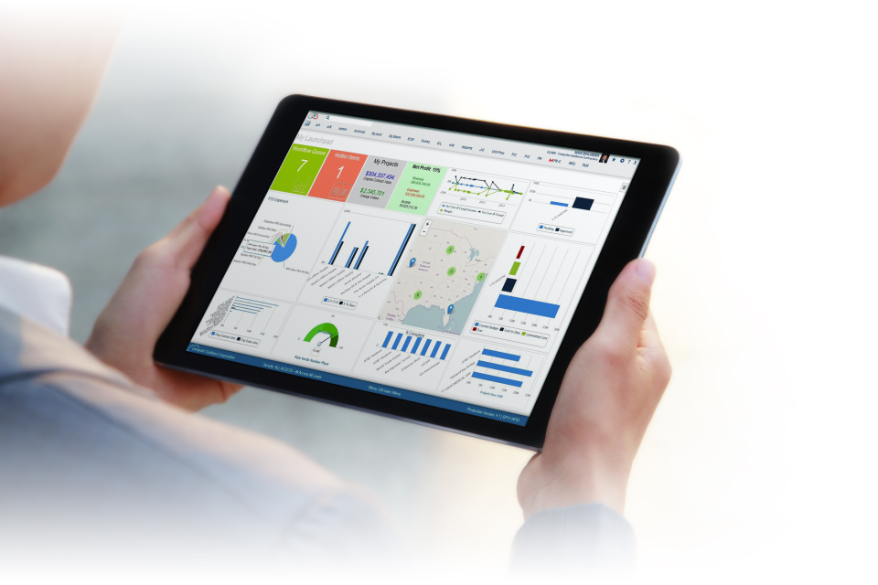 The eCMS Launchpad shows actionable insights across projects