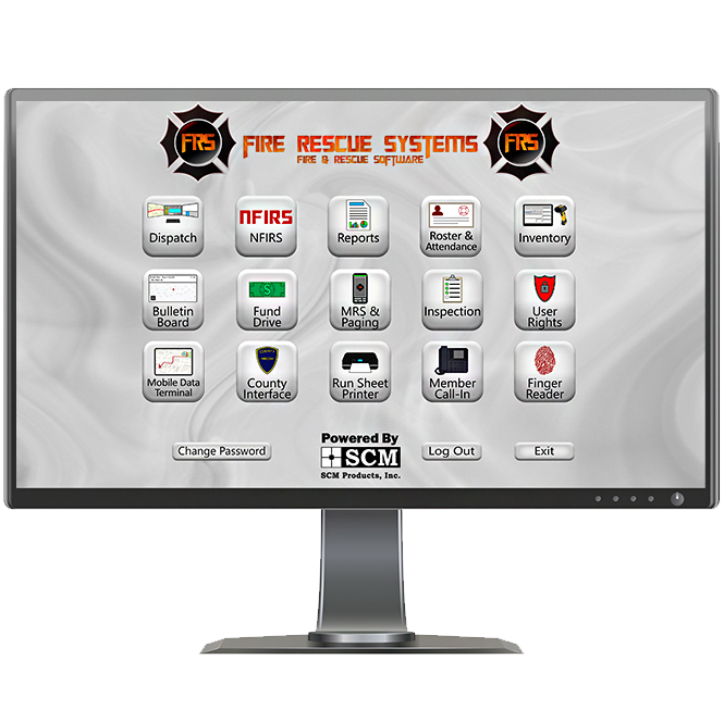 Fire Rescue Systems screenshot: Home screen with our different modules.