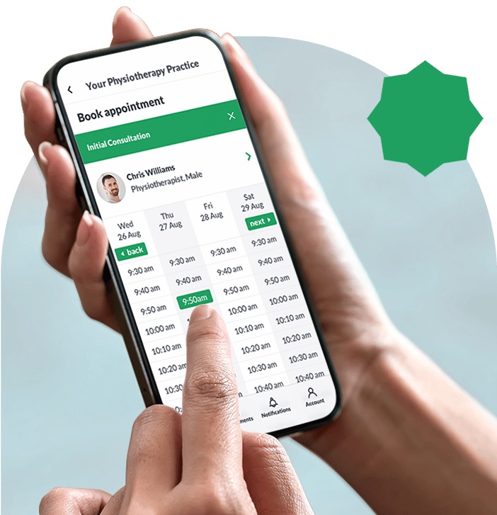 HotDoc screenshot: Appointment booking