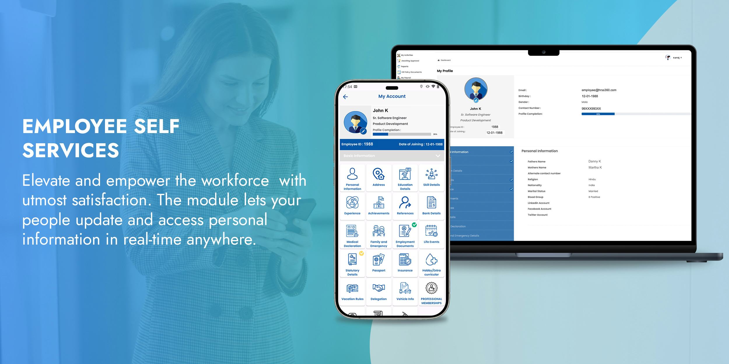 HRSS360 Software - Employee Self Services