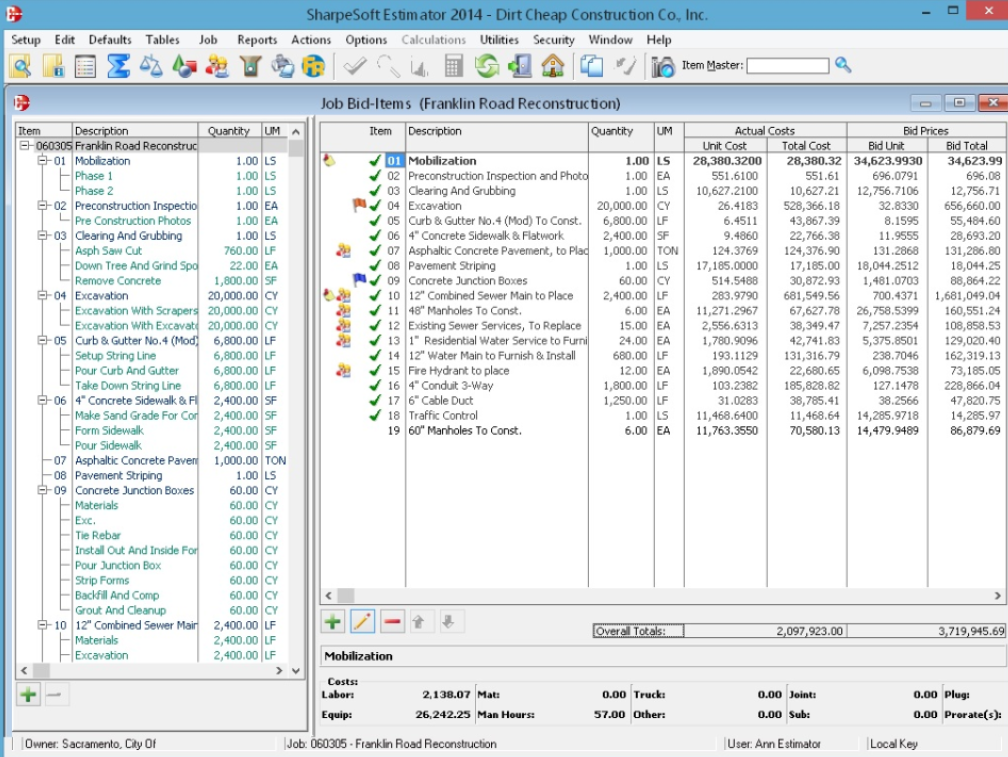 SharpeSoft Estimator Software - 1