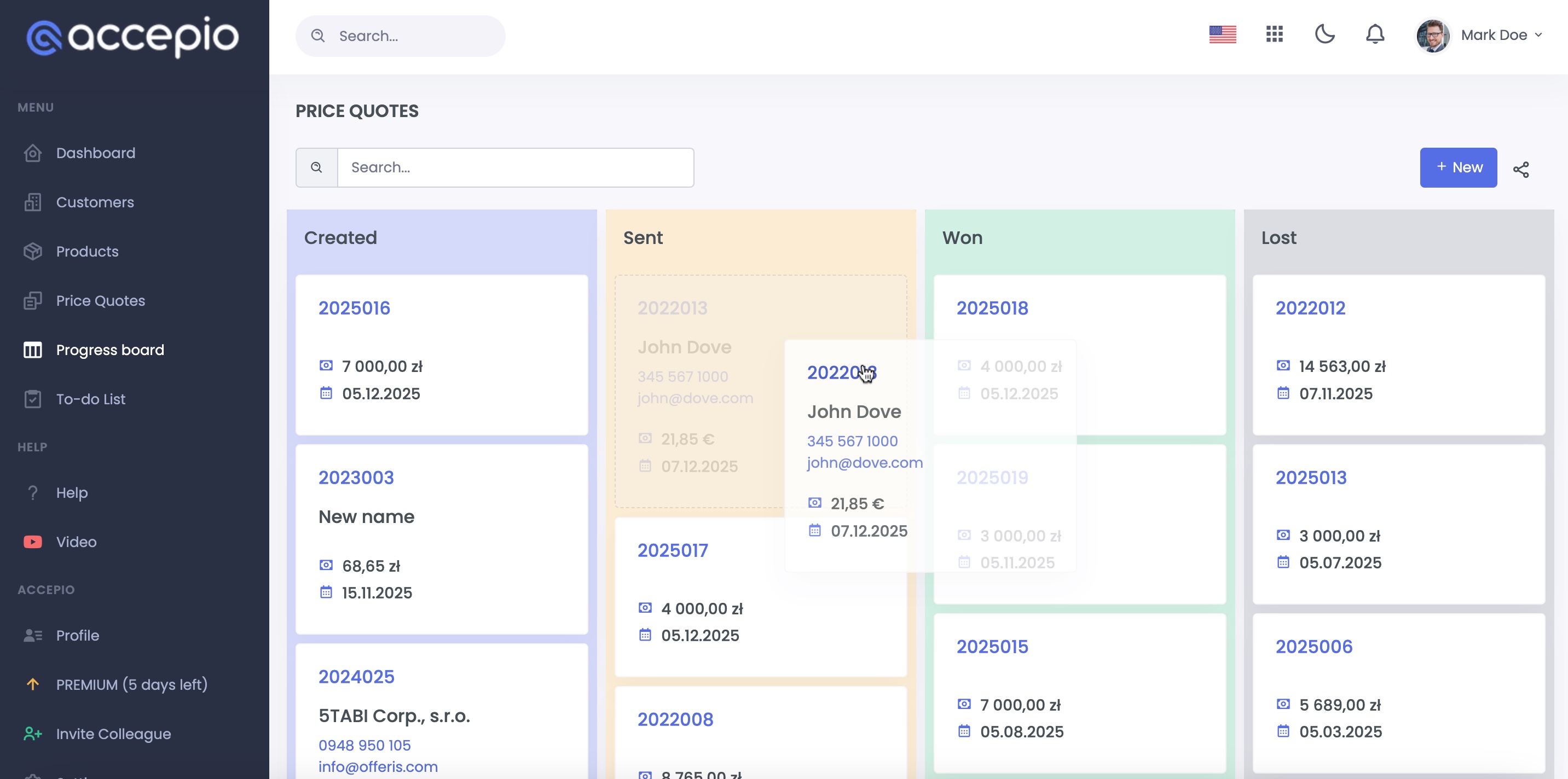 ACCEPIO Software - 5 - Vorschau