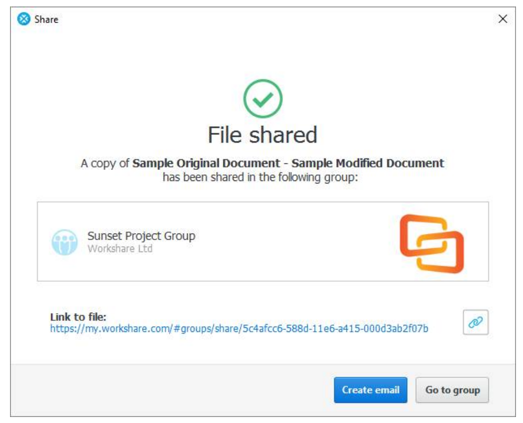 Share files securely