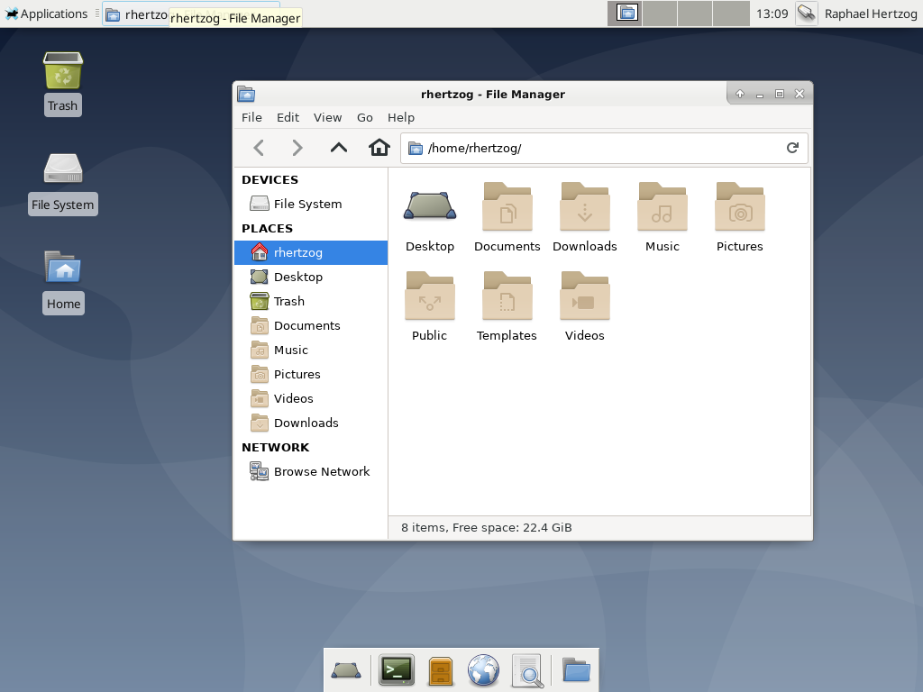 Debian Software - Debian file manager