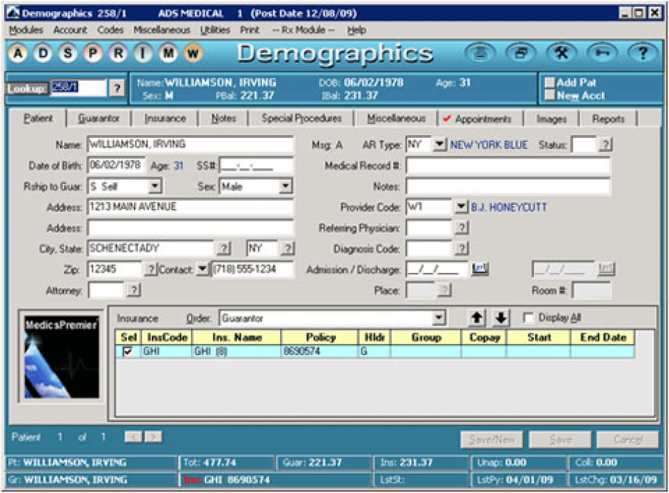 MedicsPremier Software - 3