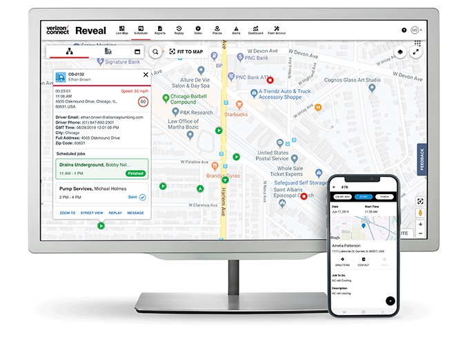 Verizon Connect Software - Map overview