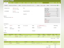 iBex PMS Software - Booking Overview shows key guest booking details and the property that they're assigned to