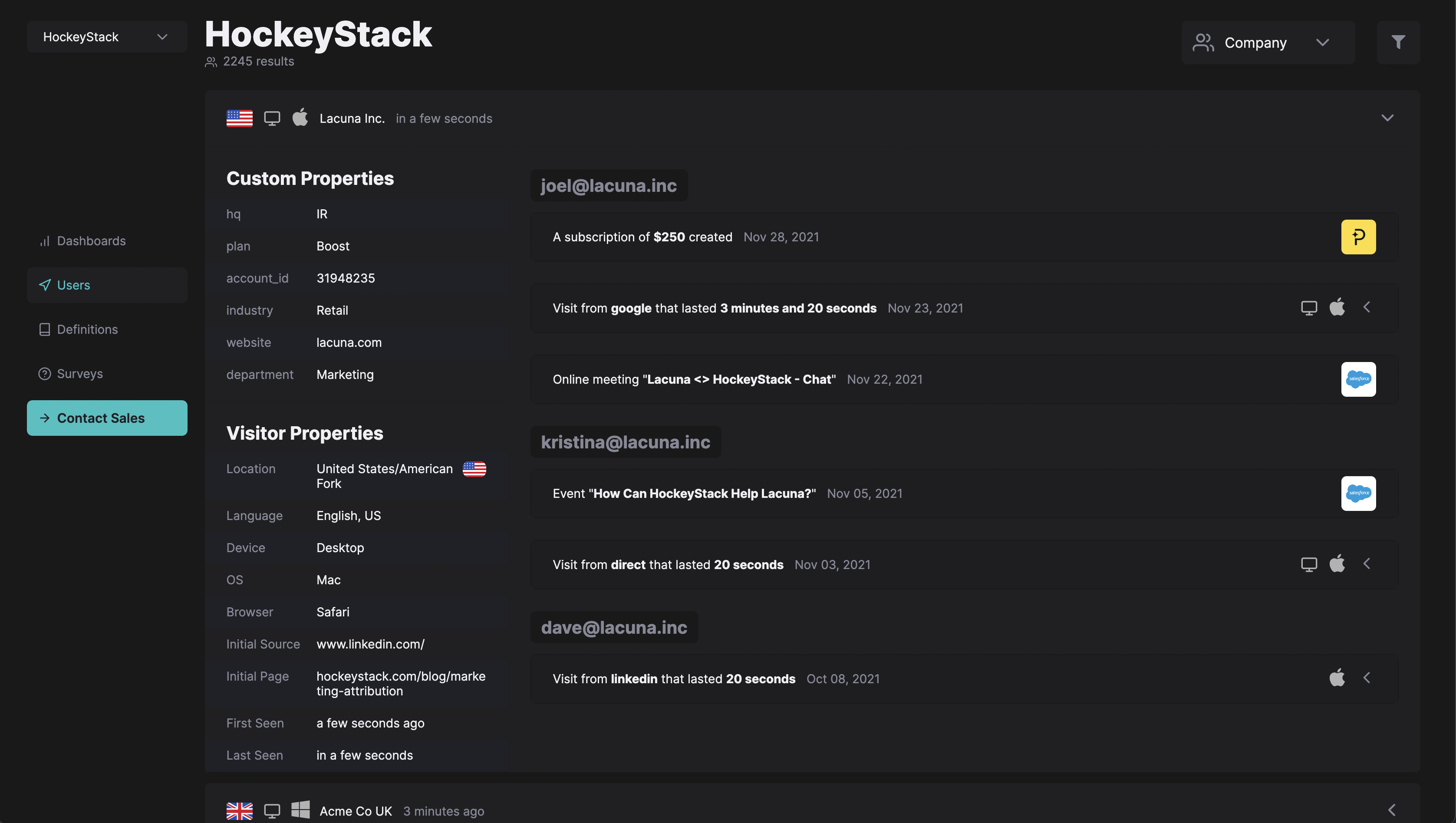 HockeyStack Software - 2