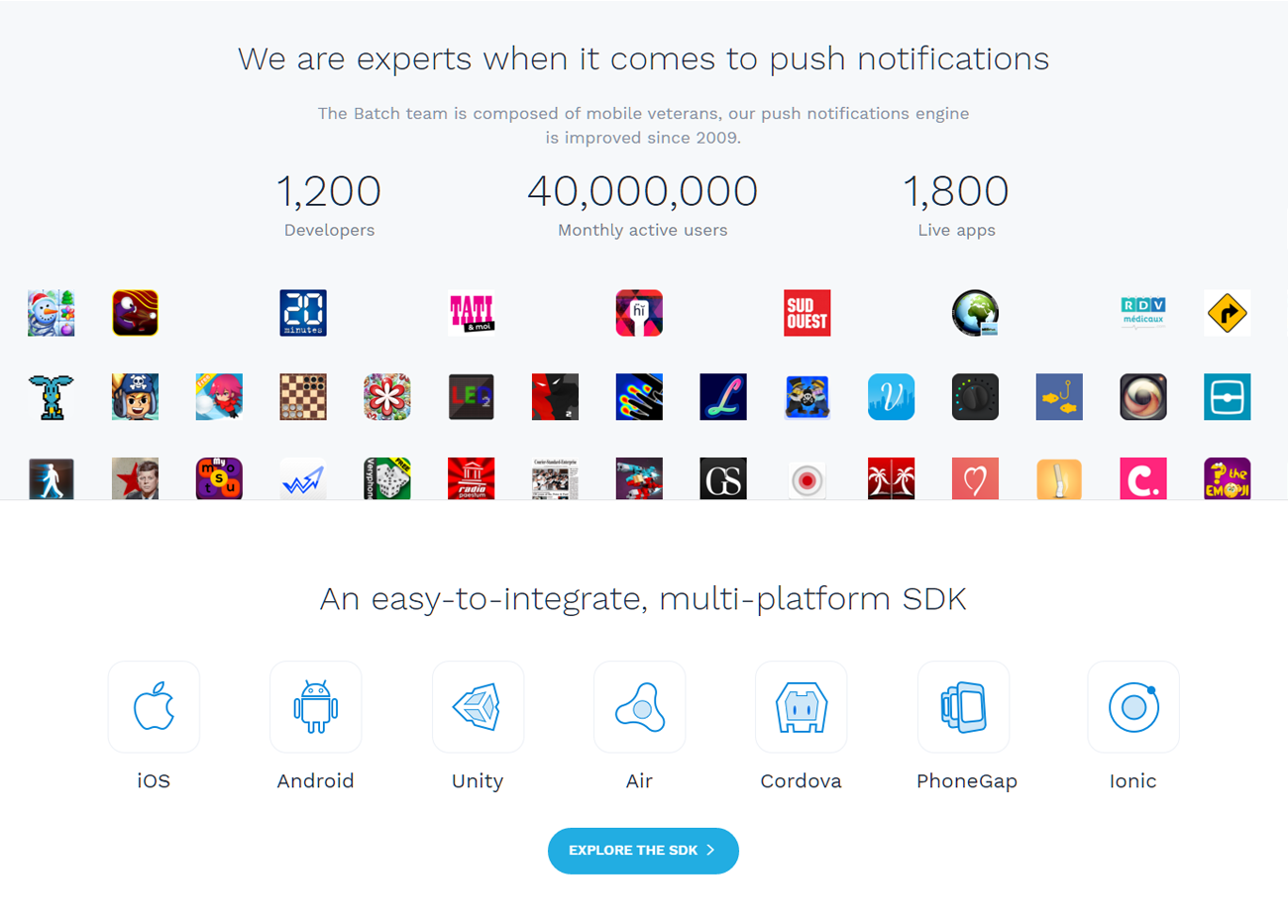 Batch Software - Live apps that use Batch's SDK