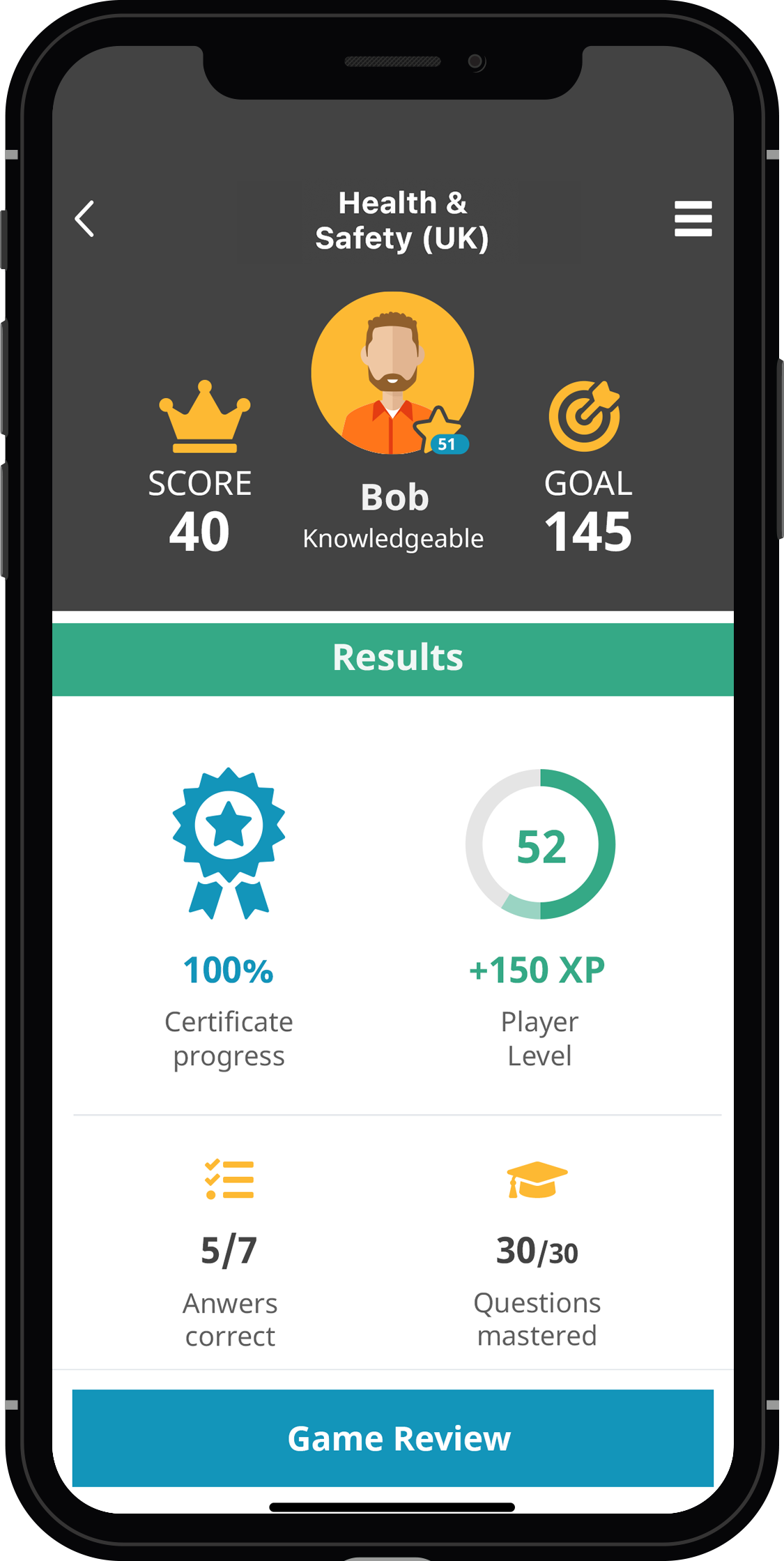 Knowingo view results