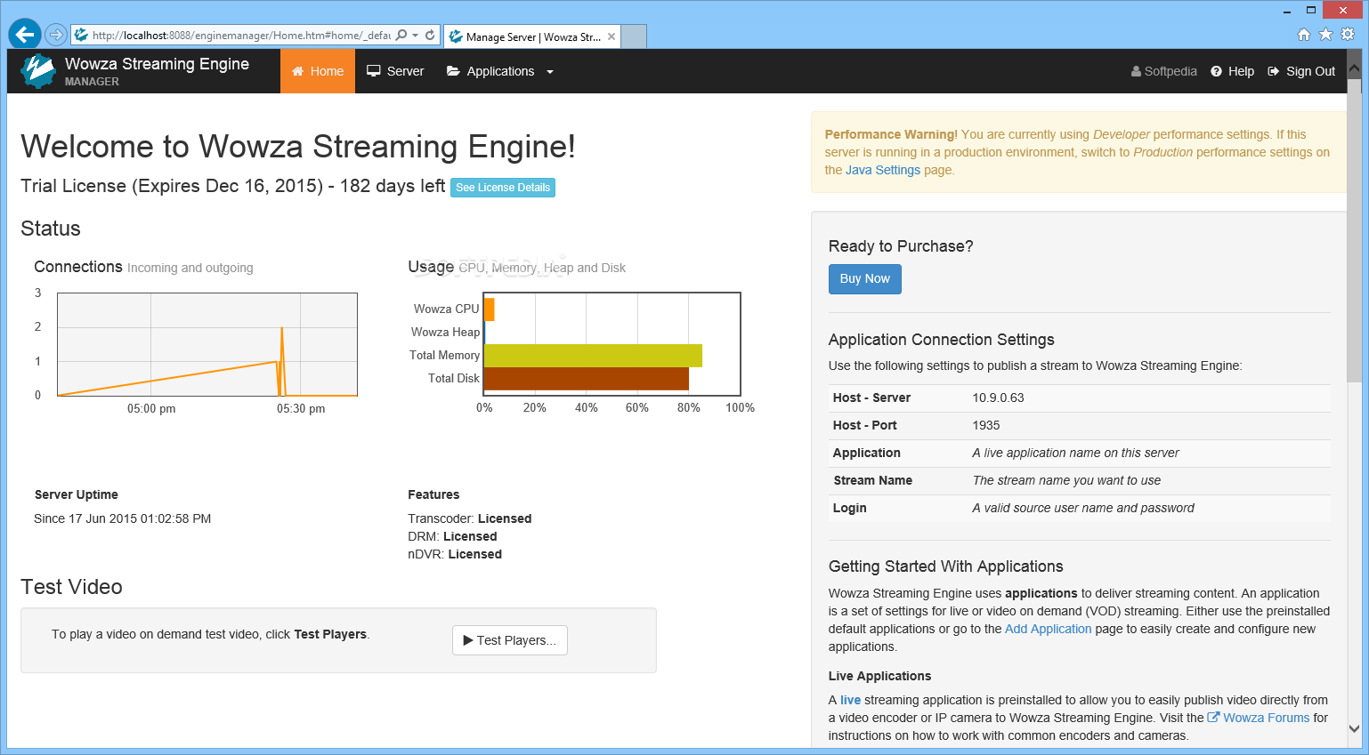 Wowza Streaming Engine platform
