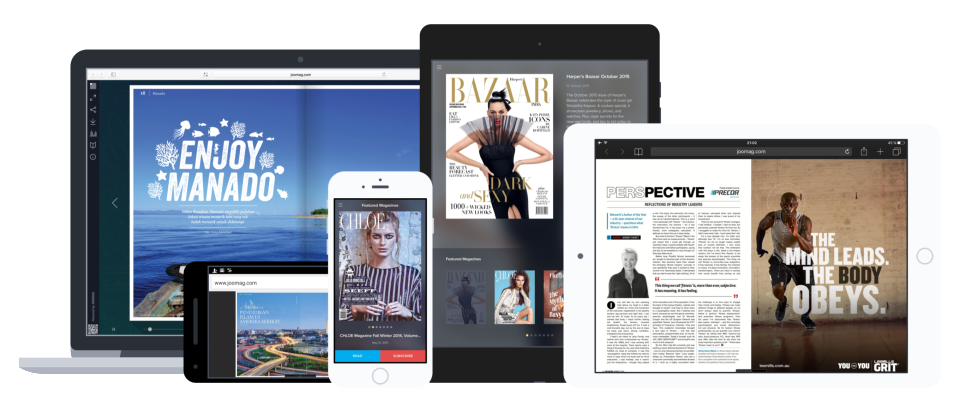 Every publication created with Joomag is optimized for all major mobile and web platforms including Android, iOS, and Windows.