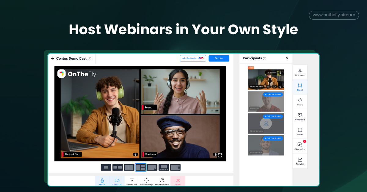 OnTheFly screenshot: OnTheFly Webinar