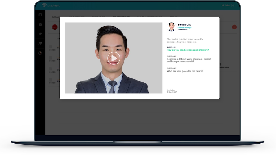 Snaphunt Software - Snaphunt | Pre-recorded Video Interviews