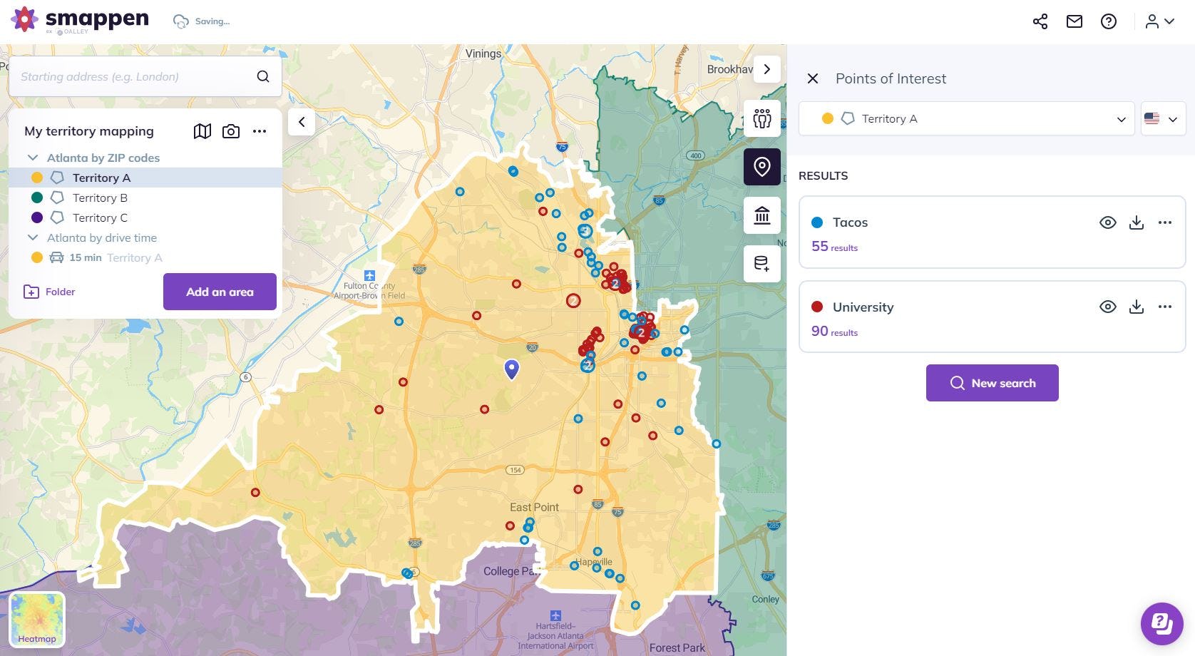 smappen Software - Spot competitors with our points of interest database