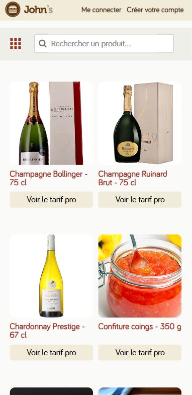 Kimayo screenshot: Kimayo public B2B catalog 