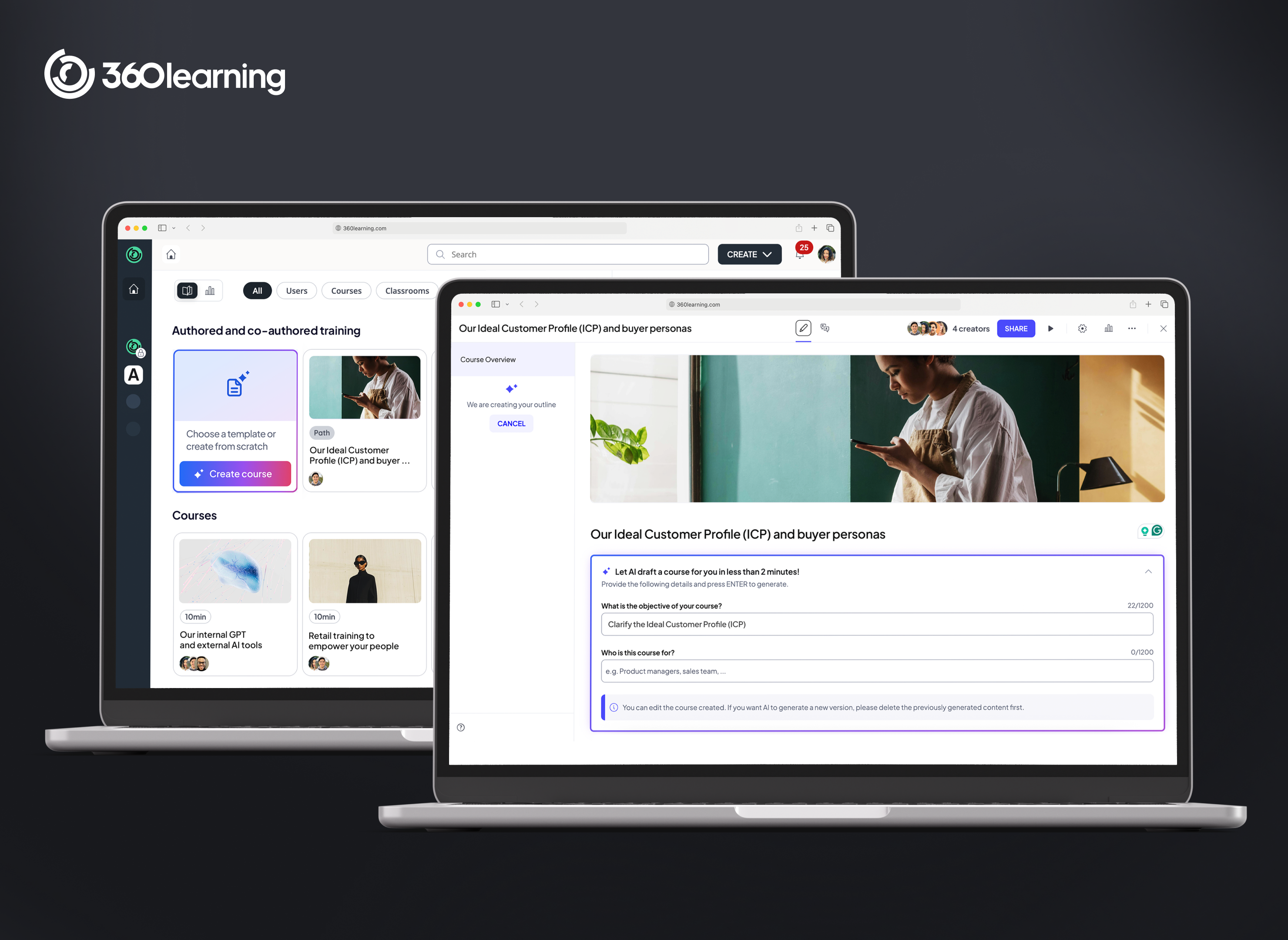 360Learning Software - Go beyond delivering training.
Get AI-powered SME collaboration.