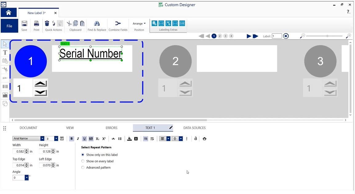 Brady Workstation screenshot: Brady Workstation label designing