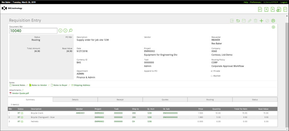 Requisition Entry-thumb
