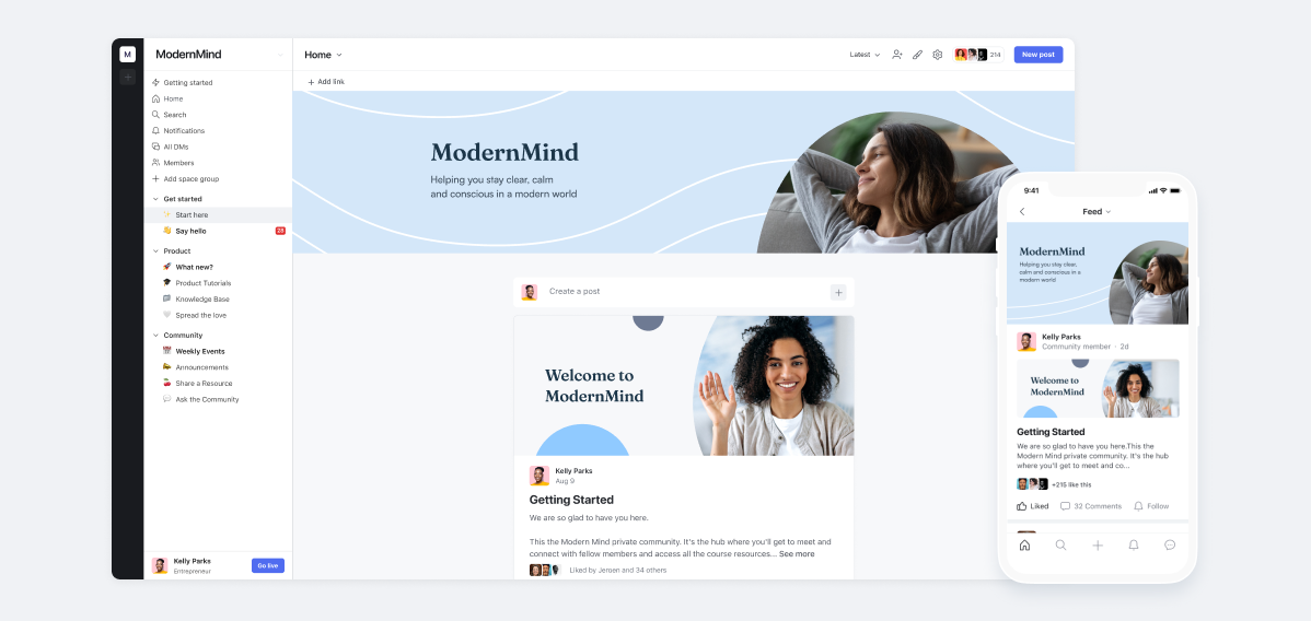 Circle Software - Community home feed