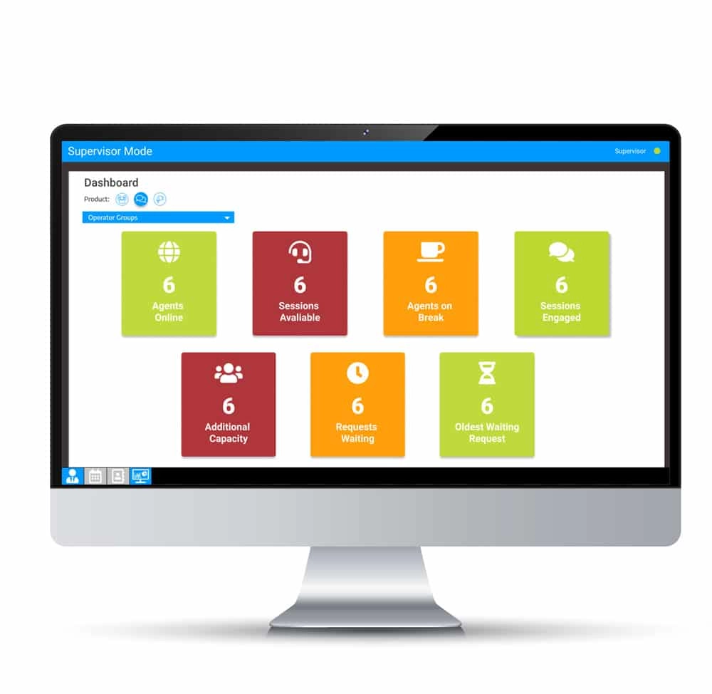 Vee24 screenshot: Vee24 supervisor dashboard