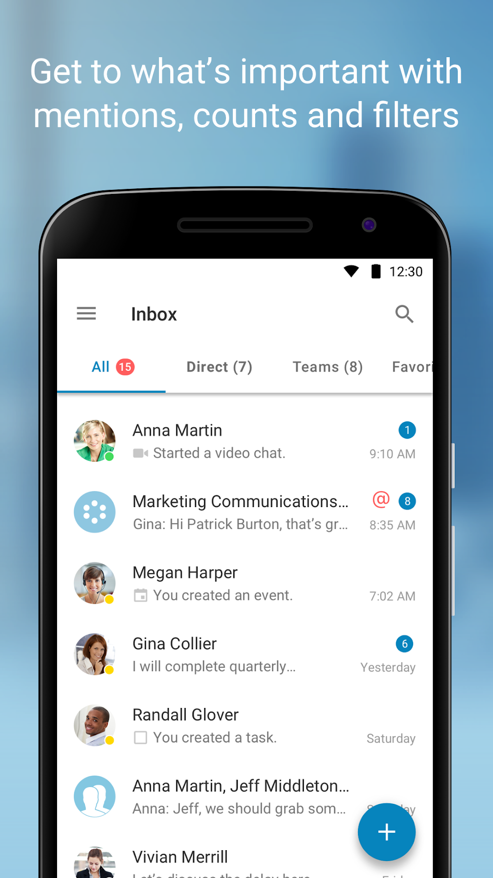 Access a personal communications inbox