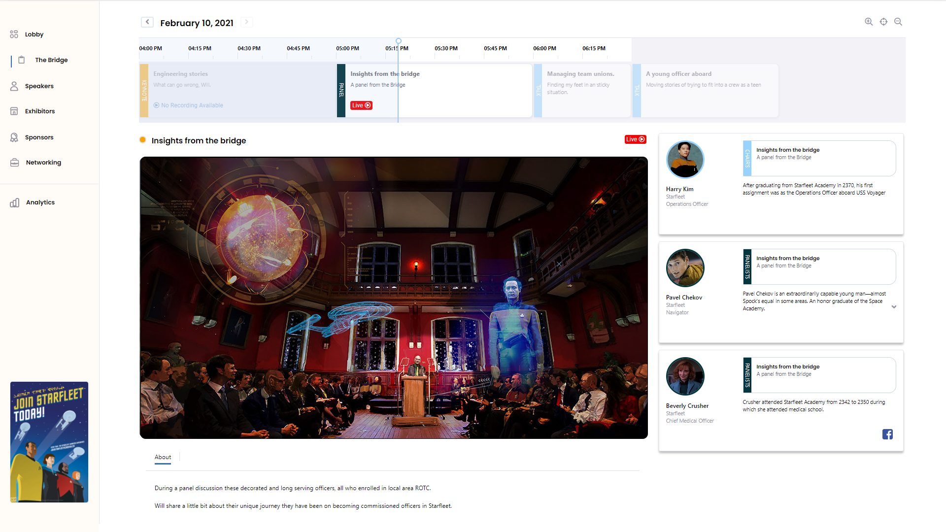 All presentation data updates in real time to match your presentation. Our super flexible widget area allows embedding of Galleries, Slideshows, Q/A appliactions and much more.-thumb