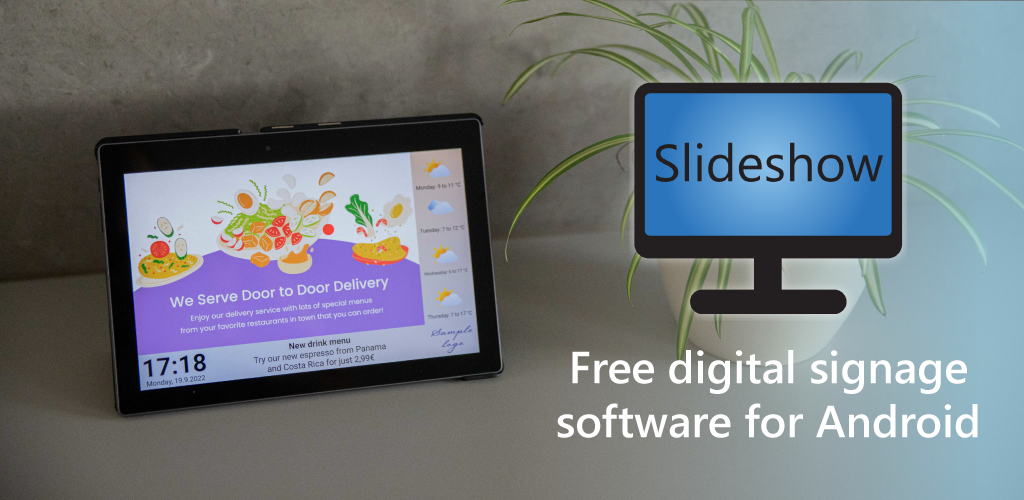 File synchronization from Google Drive  Slideshow - Free digital signage  software for Android