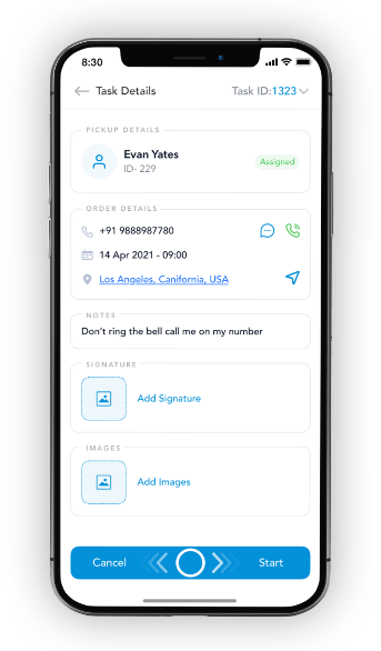 NetworkON screenshot: NetworkON task details