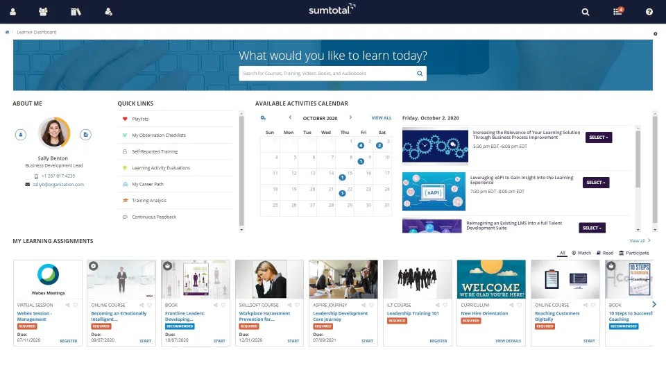 SumTotal Learn Pricing, Alternatives & More 2023 - Capterra