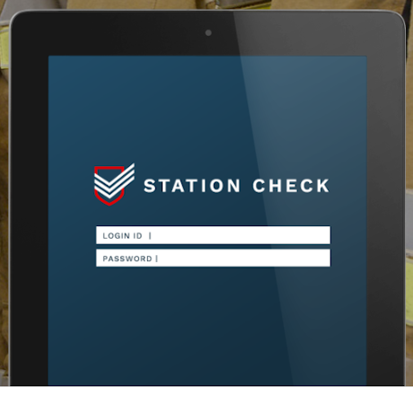 StationCheck screenshot: Login to Station Check securely with login ID and password