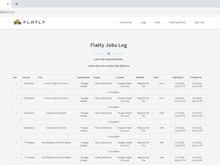 Flatly Software - Flatly jobs log