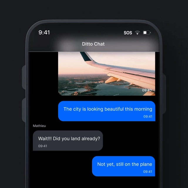 Ditto screenshot: Ditto chat
