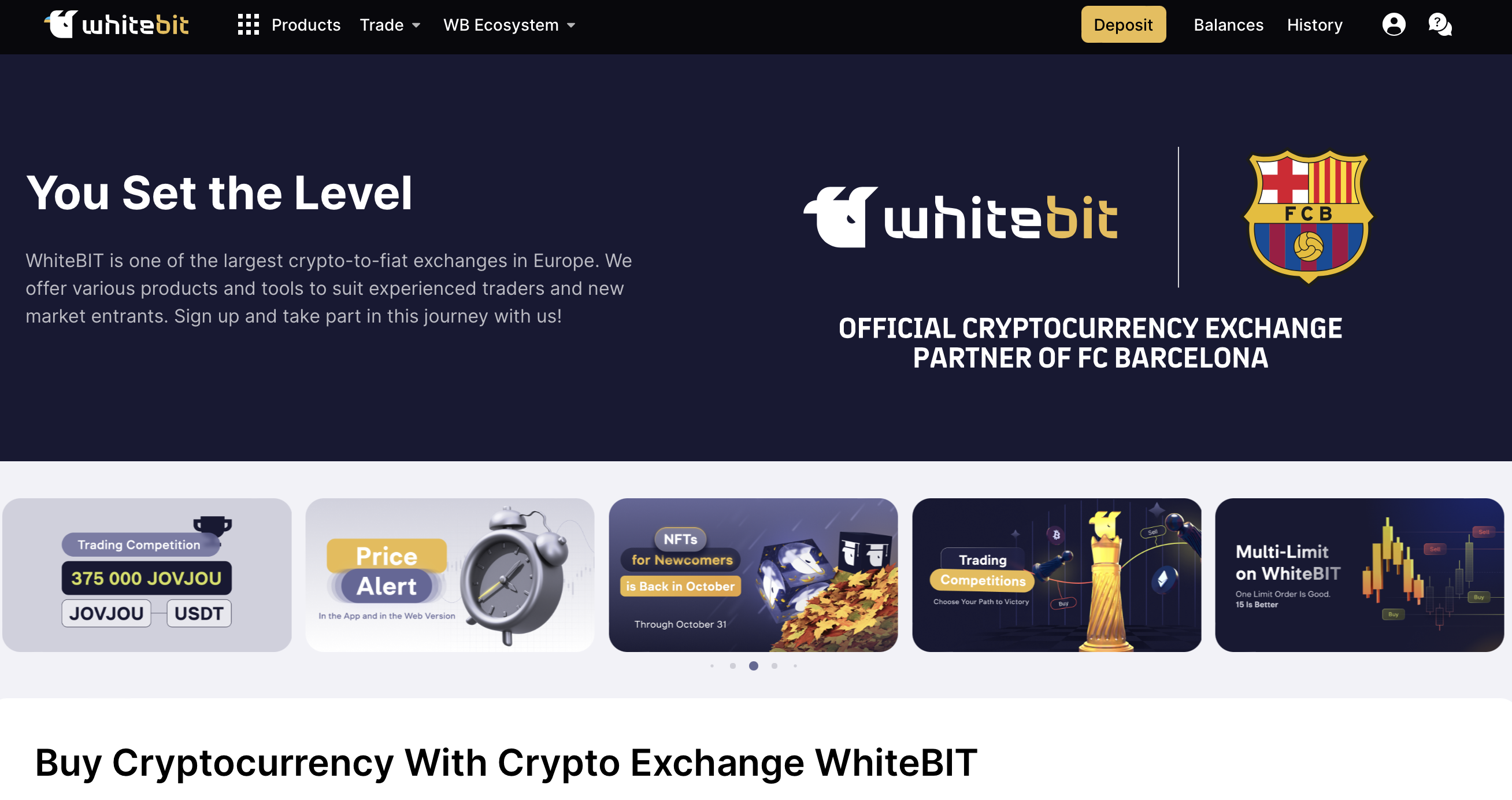 WhiteBIT Software - WhiteBIT: A global crypto exchange with a wide range of assets and innovative trading features.