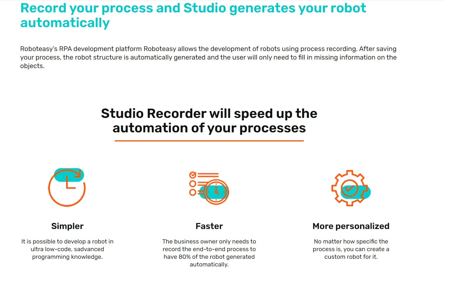 RobotEasy Software - Studio Recorder