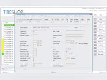TireShop Software - Access detailed inventory data