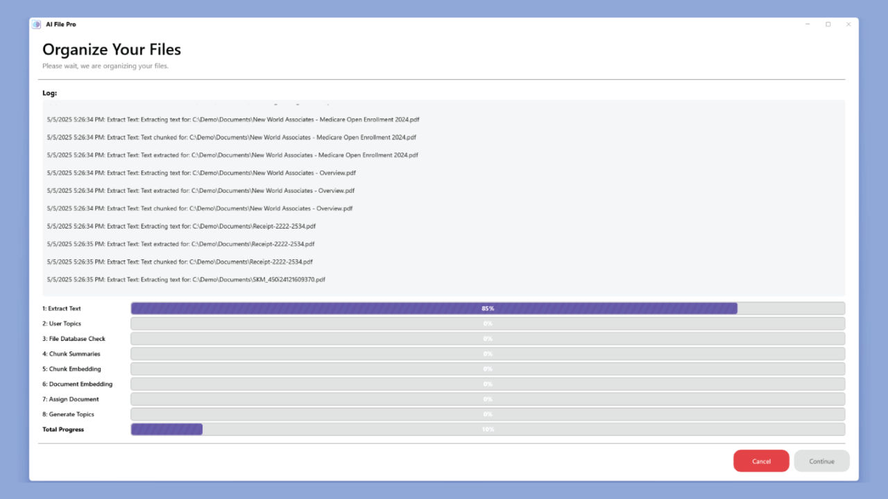 AI File Pro Software - AI File Pro Analyzing