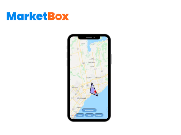 MarketBox Software - Travel Zone Setup - Mobile App