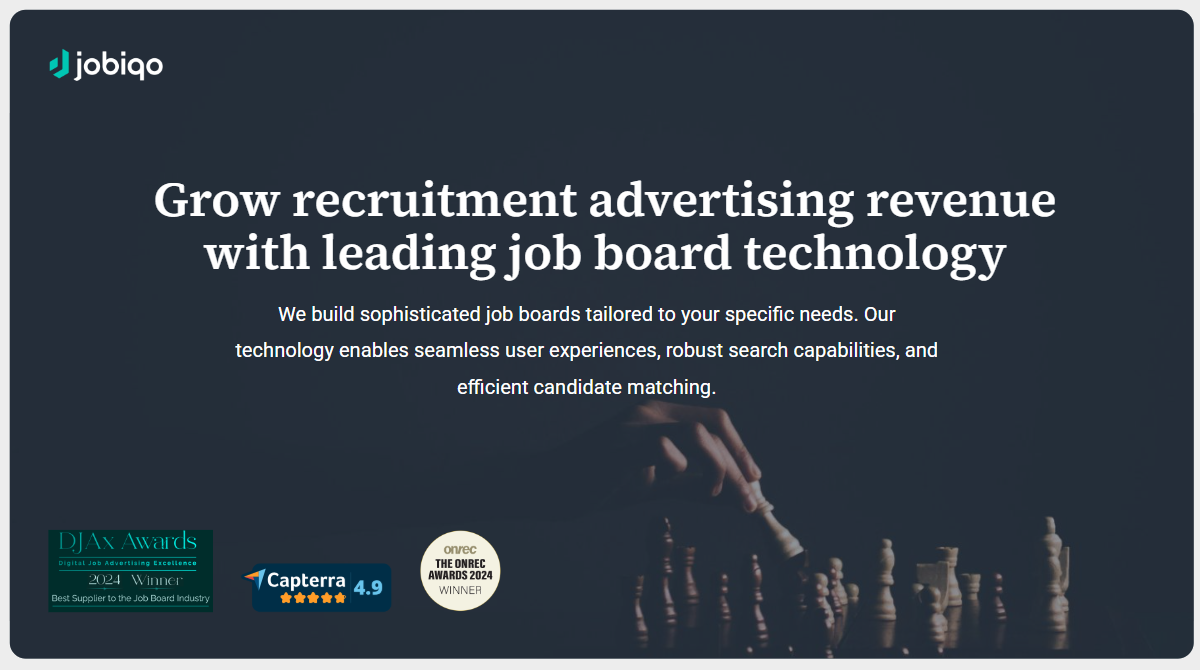 jobiqo Software - Jobiqo's award-winning AI-powered job board solution to make your job board thrive
