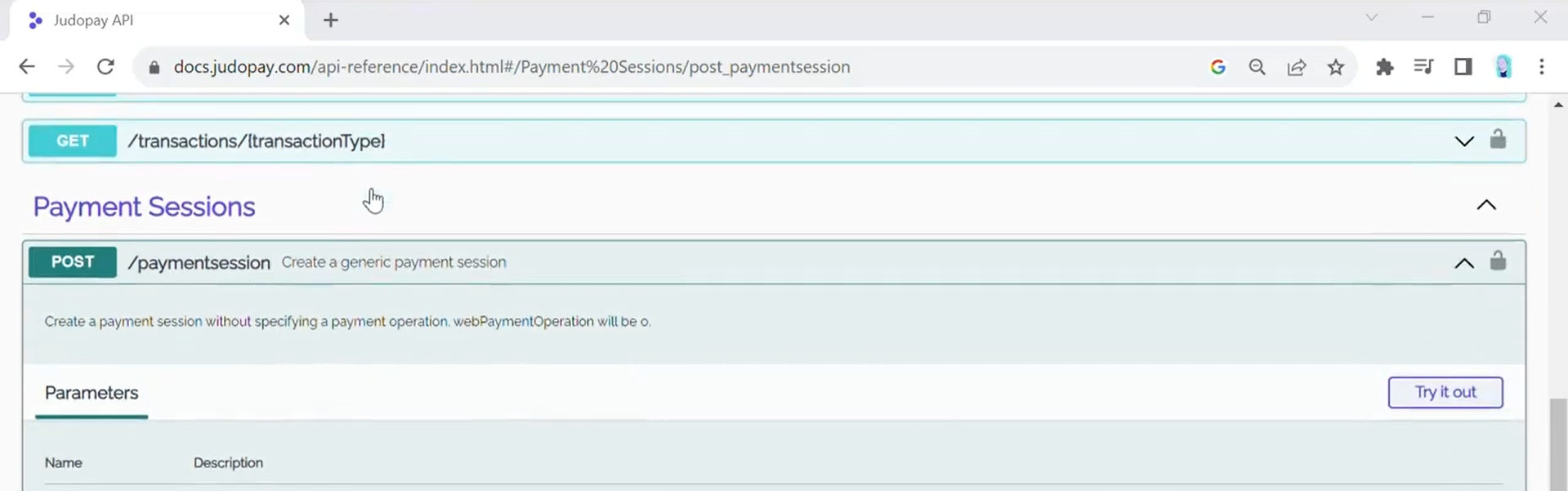 Judopay Software - Judopay payment session